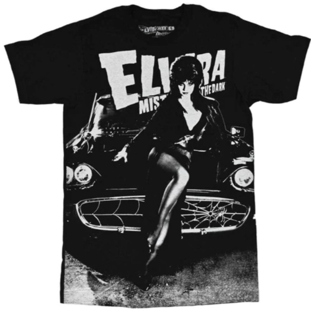 Elvira Macabre Mobile Tee Jumbo Print S-M-L-XL-2XL-3XL NWT